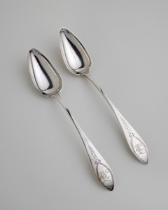 1960-10-0 & 1907-02-12   (pair tablespoons engraved “mt”)